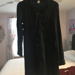 Old navy plaid shirt dress